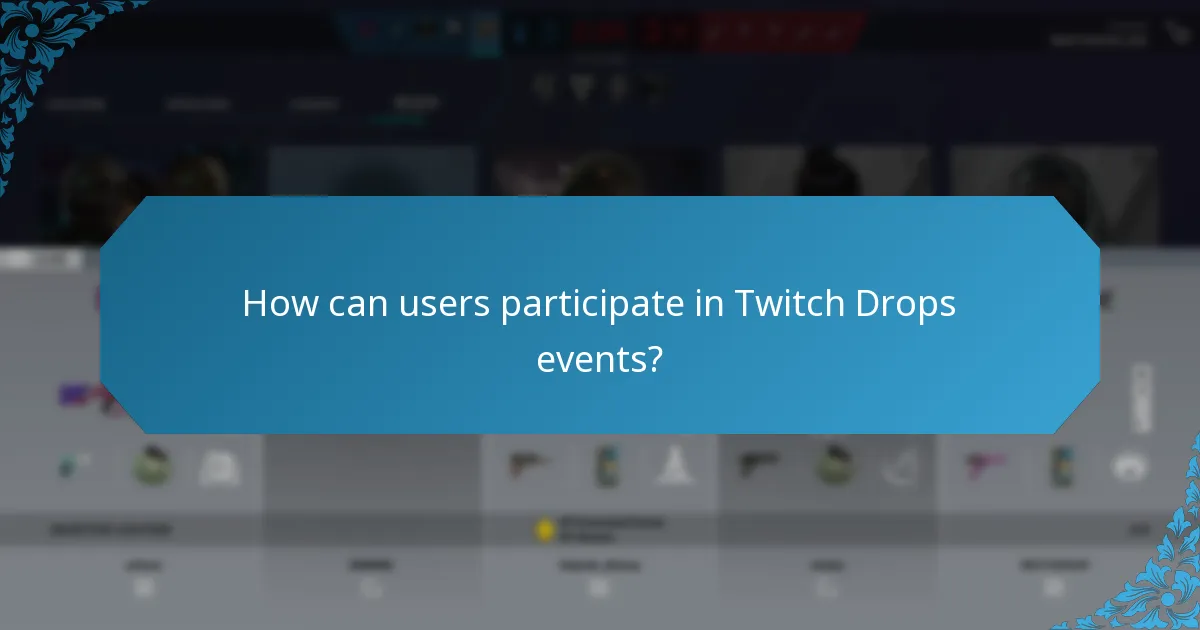 What promotional events utilise Twitch Drops?